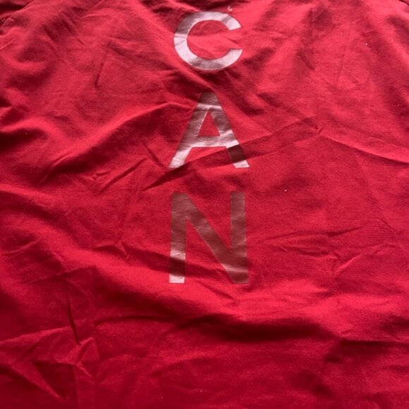 Men’s small Team Canada lululemon Fundamental T-Shirt COC Logo Crimson - Picture 5 of 10